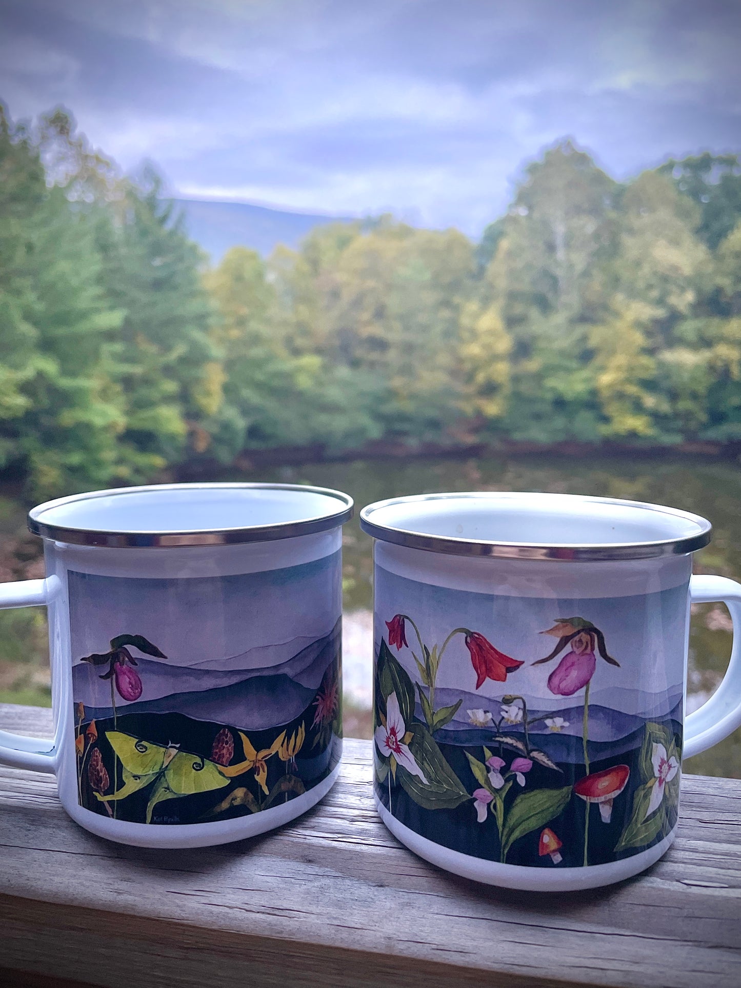 Wildflowers on the Mountains Enamel Mug