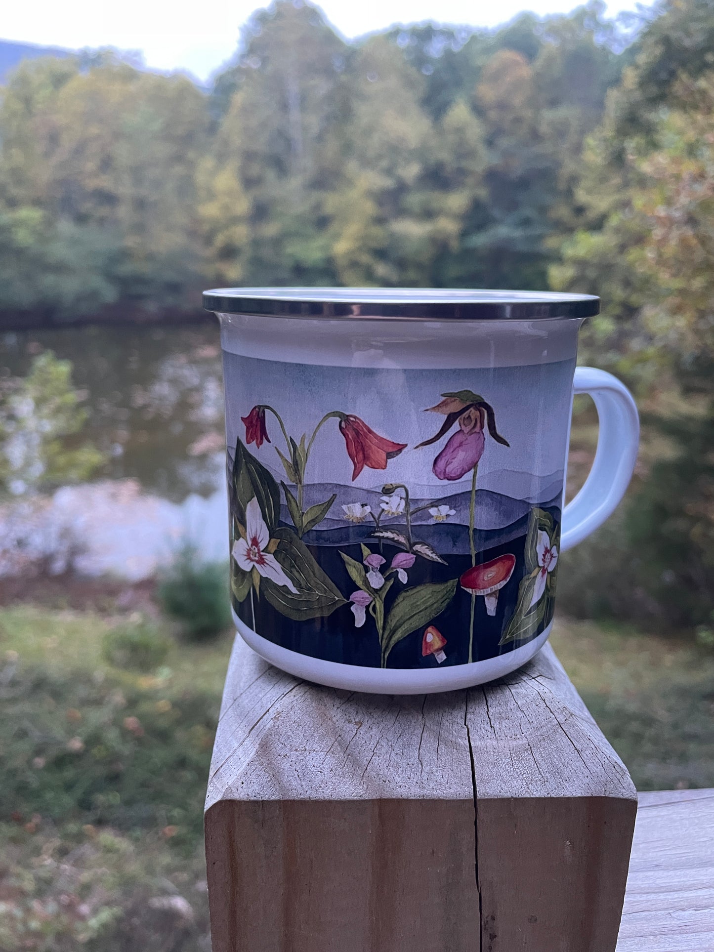 Wildflowers on the Mountains Enamel Mug