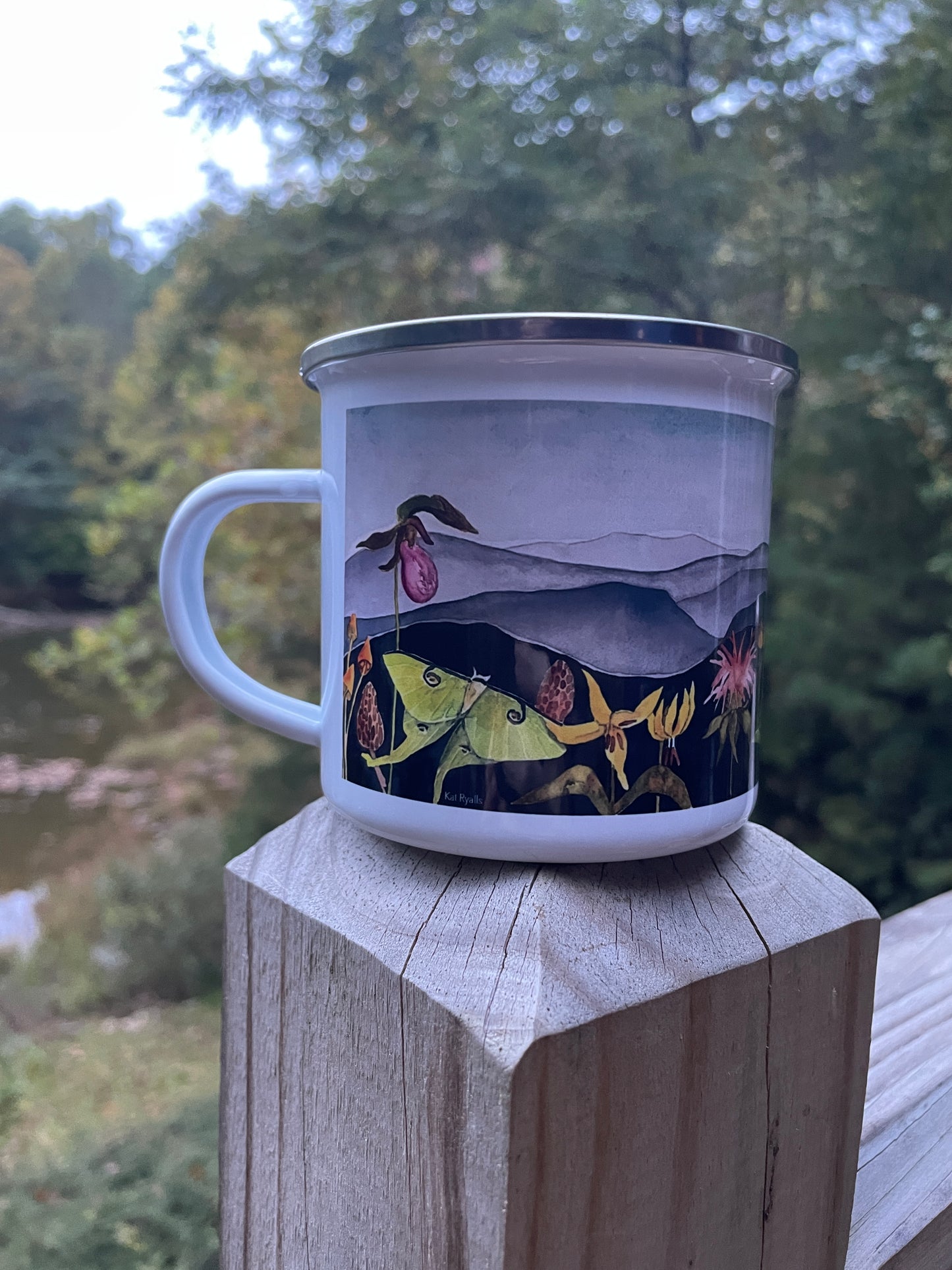 Wildflowers on the Mountains Enamel Mug