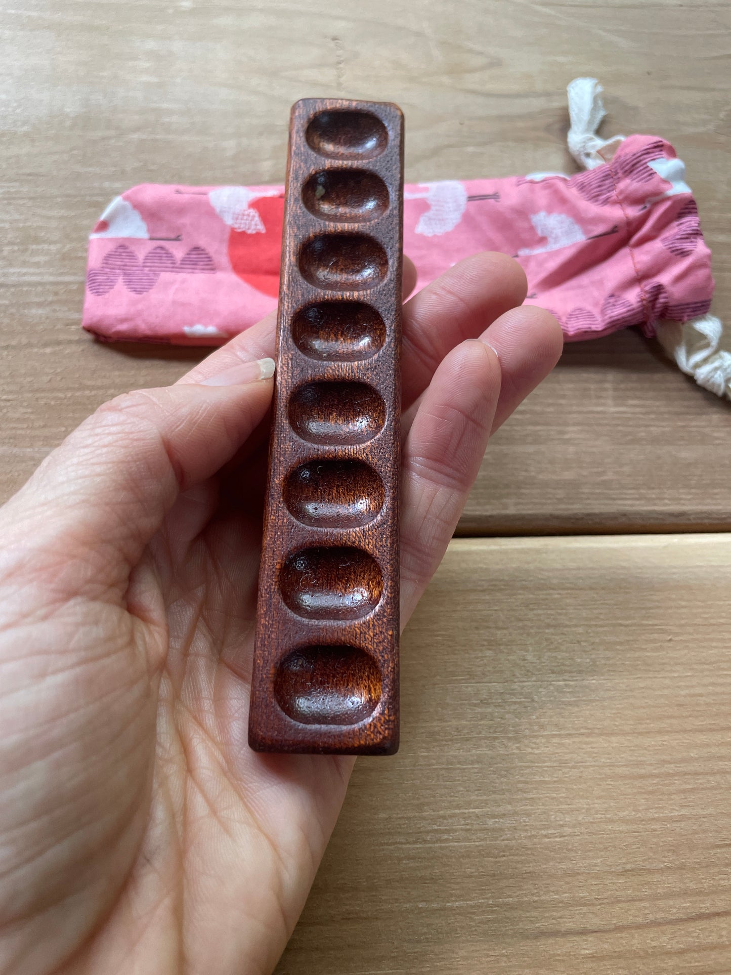 8 Well Watercolor Palette, Sapele pink crane bag