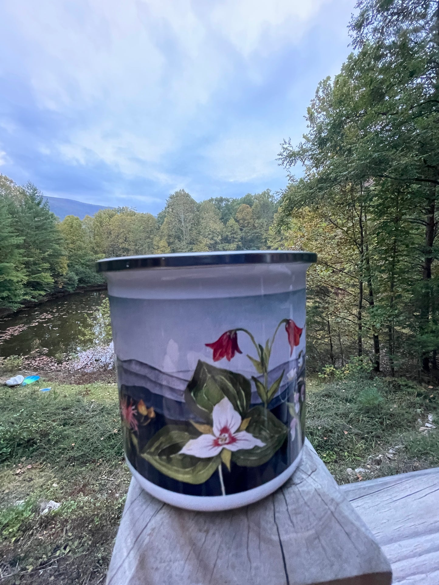 Wildflowers on the Mountains Enamel Mug