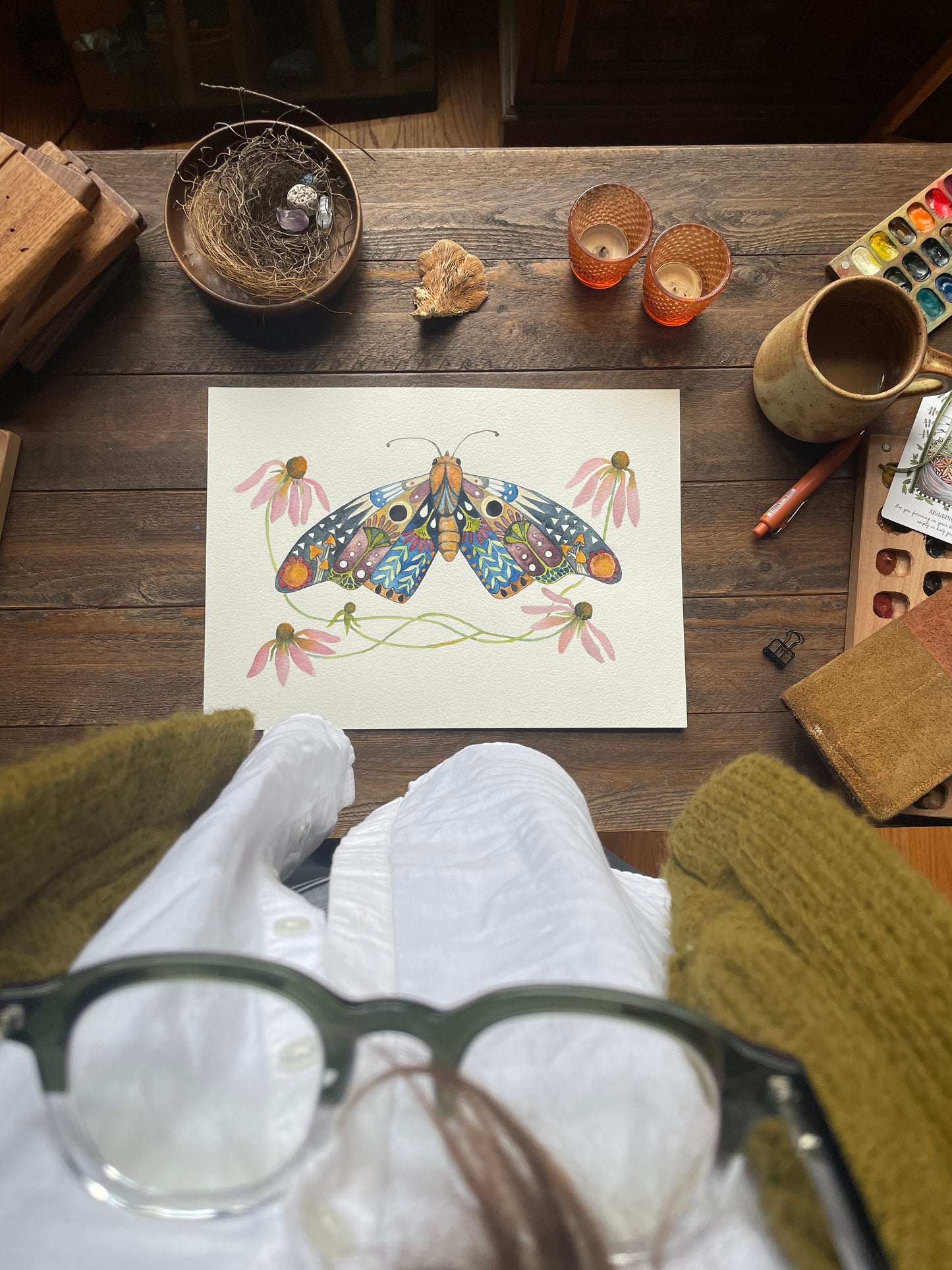 Wings and Blooms ORIGINAL and PRINTS