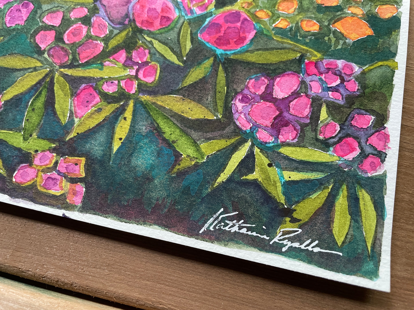 Rhododendrons on Roan ORIGINAL Watercolor