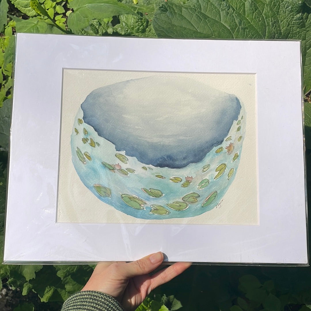 Lily pad waves ORIGINAL 8x10”