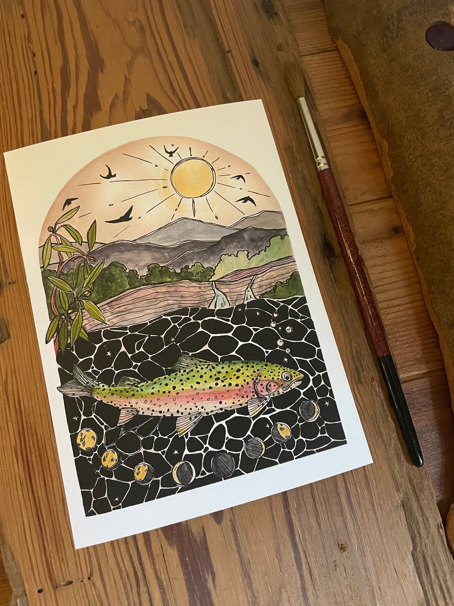 Rainbow Trout PRINT 5x7, 8x10, 11x14”