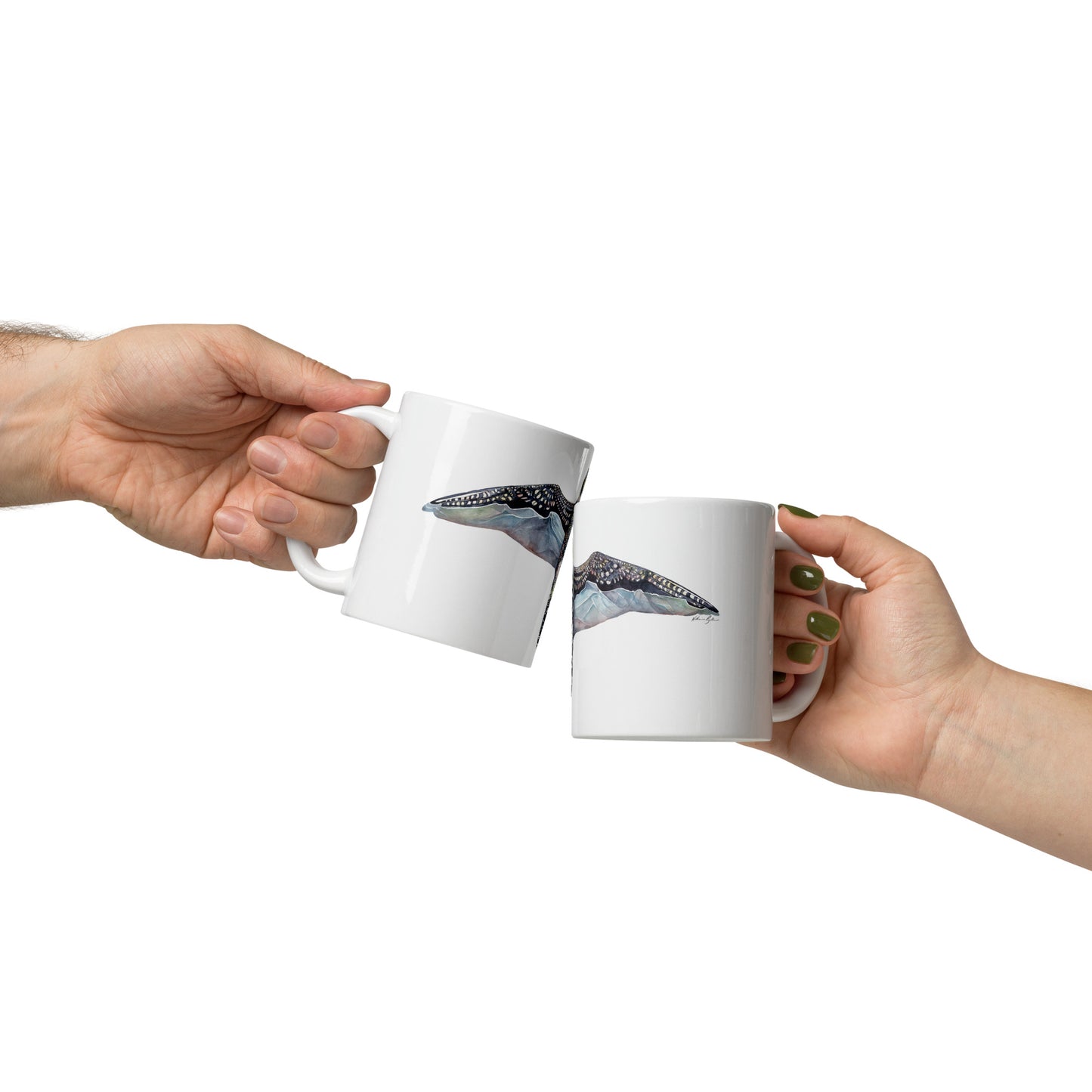 Peregrine Linville Gorge, White glossy mug