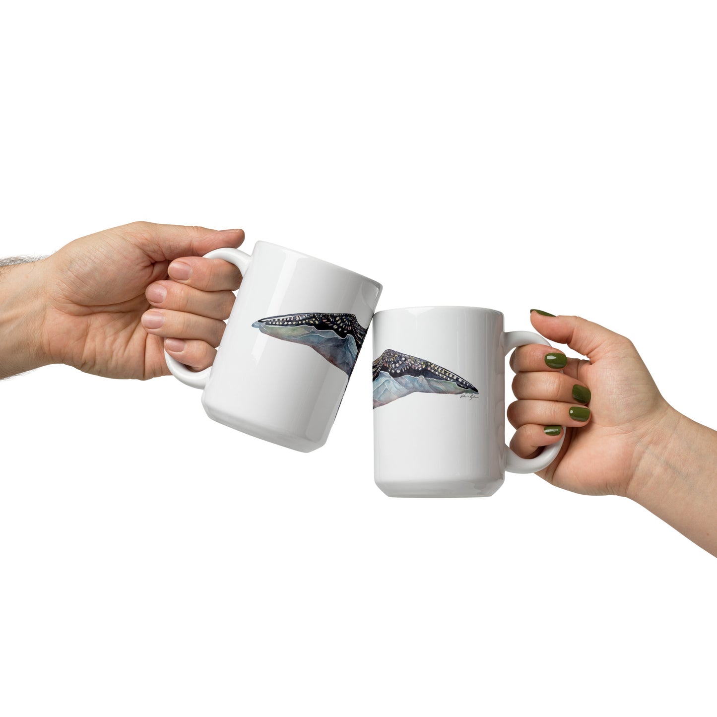 Peregrine Linville Gorge, White glossy mug