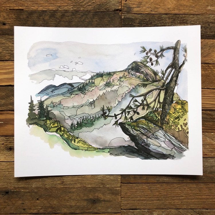 Hawksbill Mountain PRINT 5x7, 8x10, 11x14” – Katharine Ryalls
