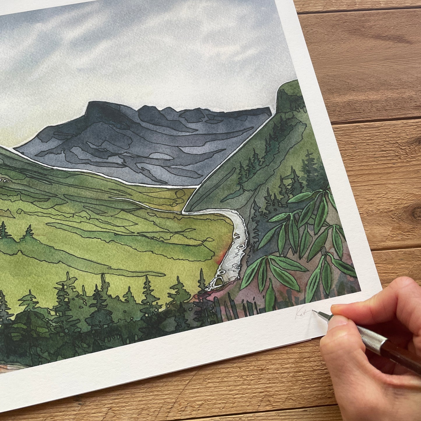 Linville Gorge from Babel Tower ORIGINAL & PRINTS 5x7, 8x10, 11x14”