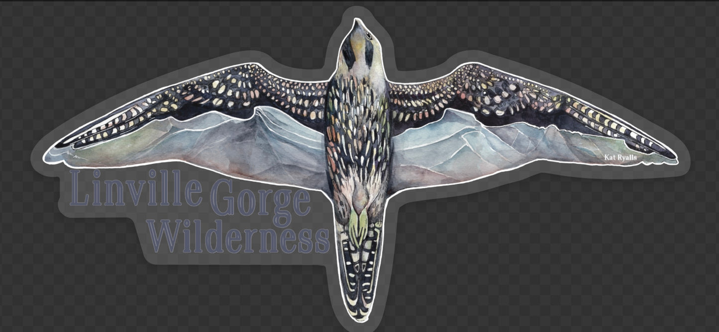 Linville Gorge Peregrine vinyl decal