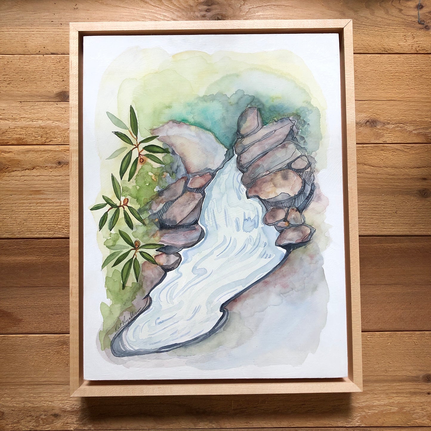 And the Water Flowed ORIGINAL 9x12"