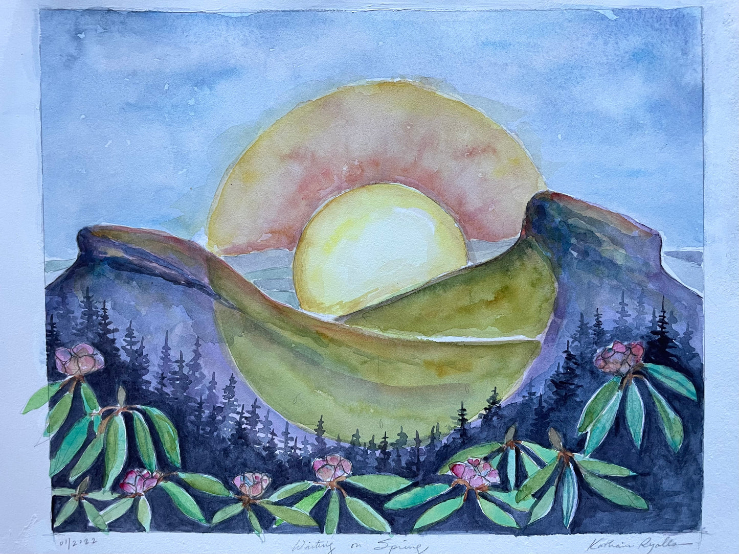 Waiting on Spring, Linville Gorge. Prints and ORIGINAL
