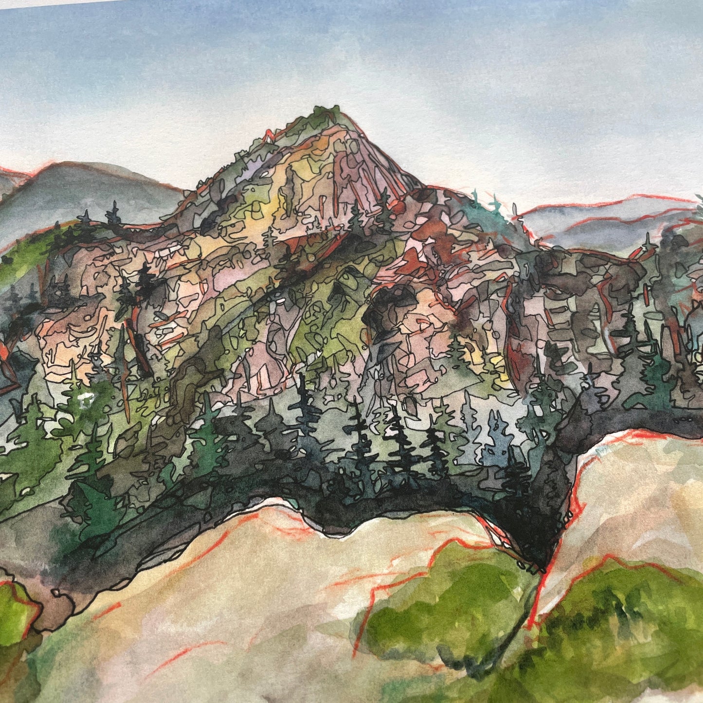 Table Rock from the Chimneys, Linville Gorge PRINT 5x7, 8x10, 11x14”
