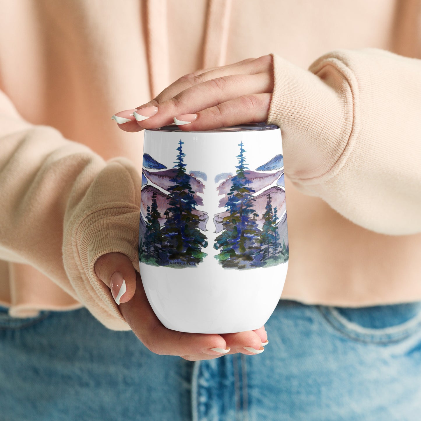 Blue Ridge Mountains Wine tumbler