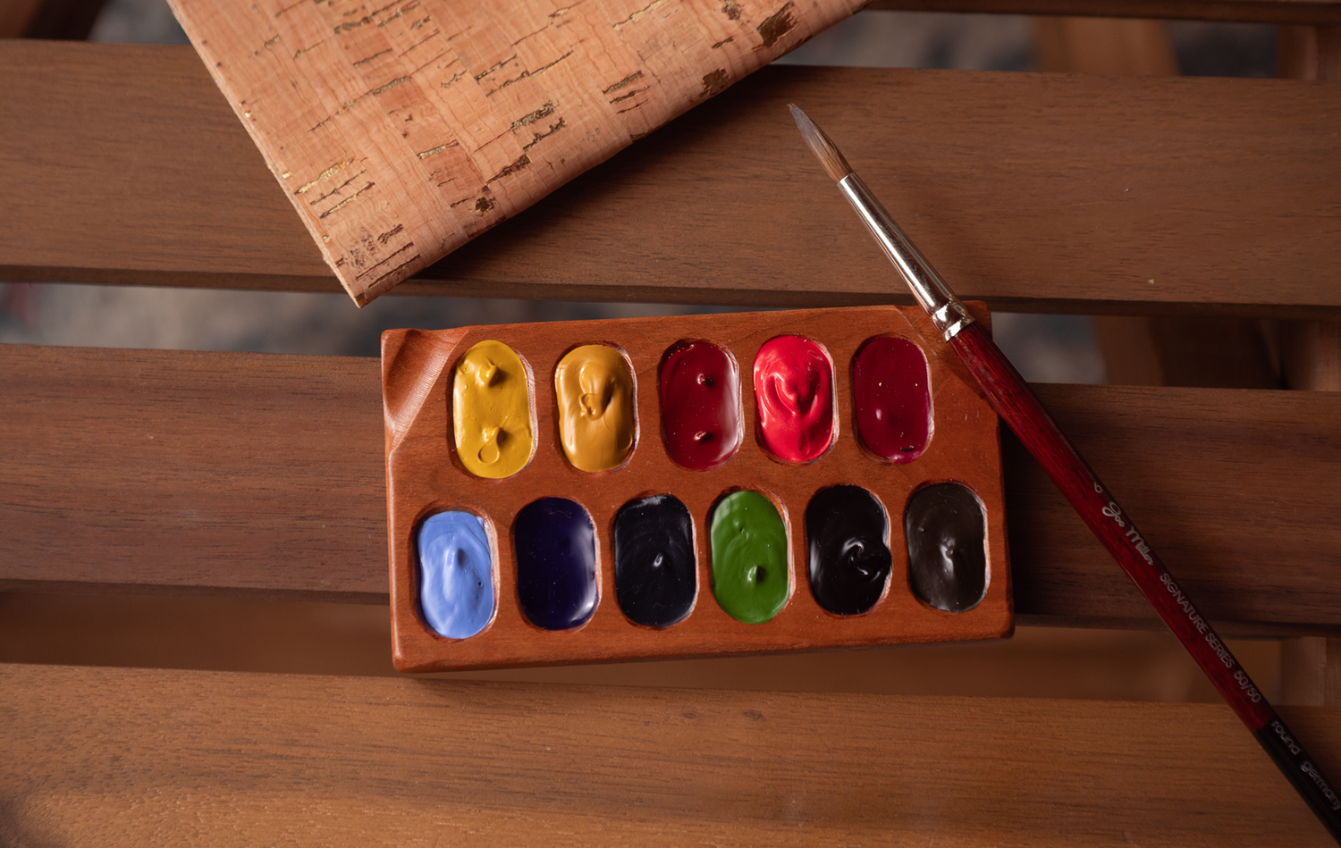Wooden Watercolor Palettes