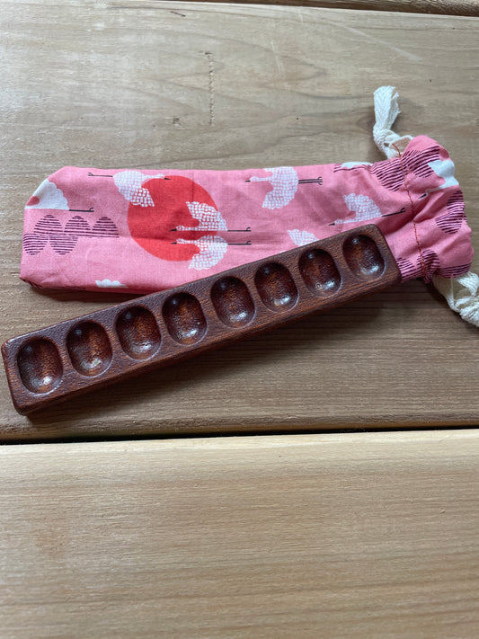 8 Well Watercolor Palette, Sapele pink crane bag