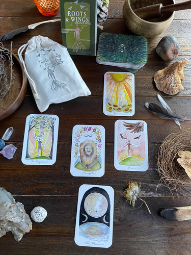 Mini Roots and Wings ORACLE DECK **teal backs for 2023/2024