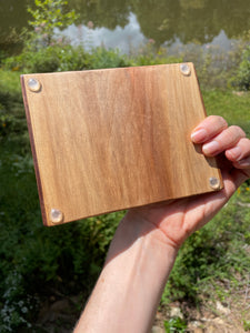 14 Well Watercolor Palette, walnut with edge band
