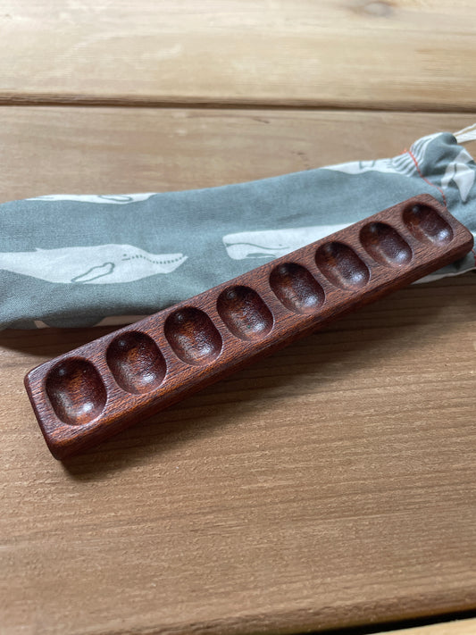 8 Well Watercolor Palette, Sapele  whale bag