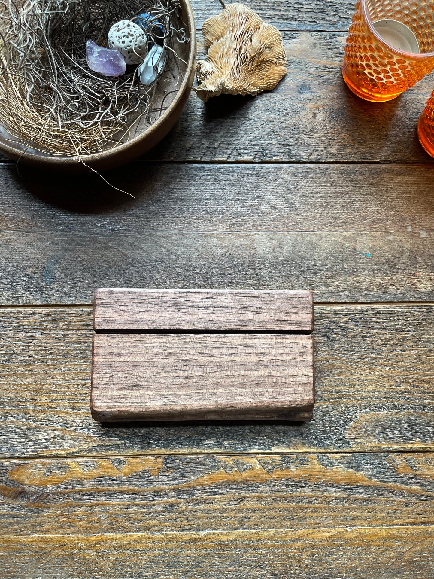 Card Holder, walnut small