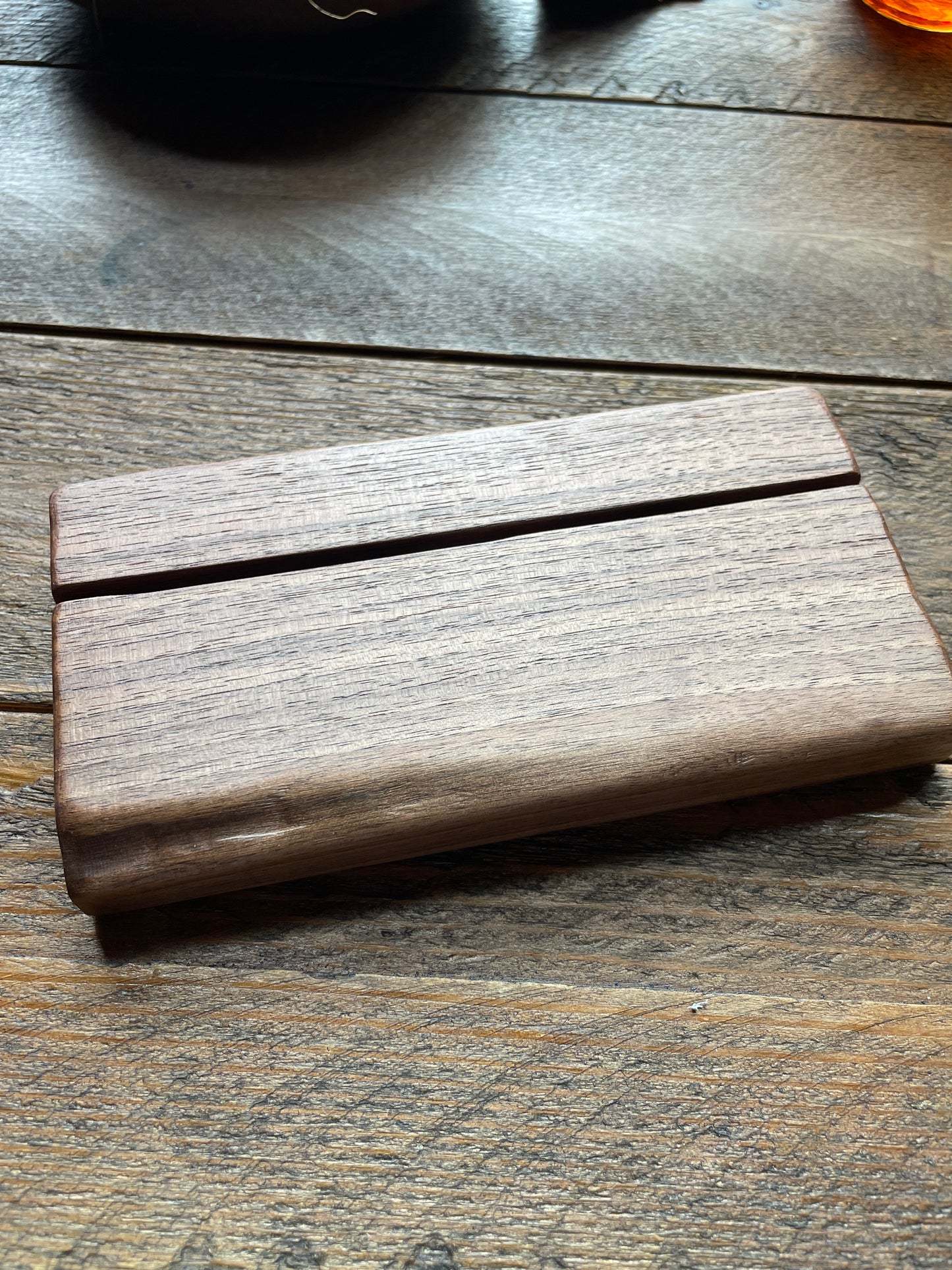 Card Holder, walnut medium