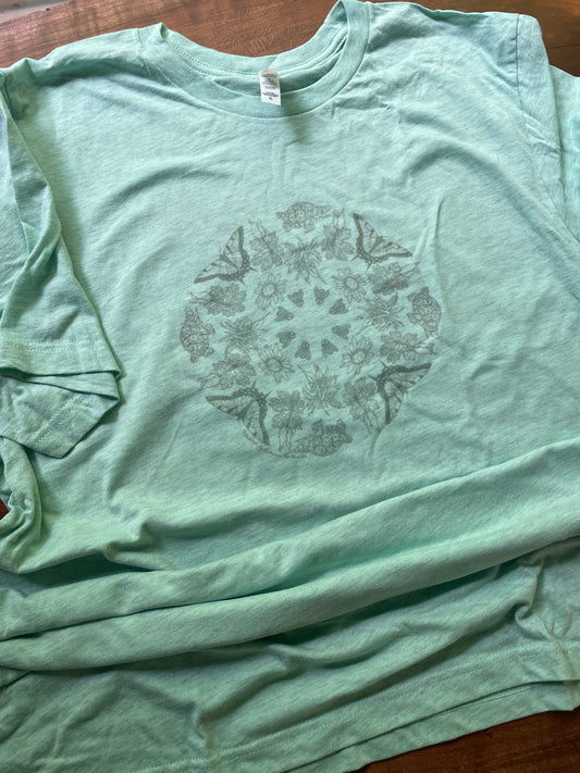 Nature Kaleidoscope illustration T-Shirt