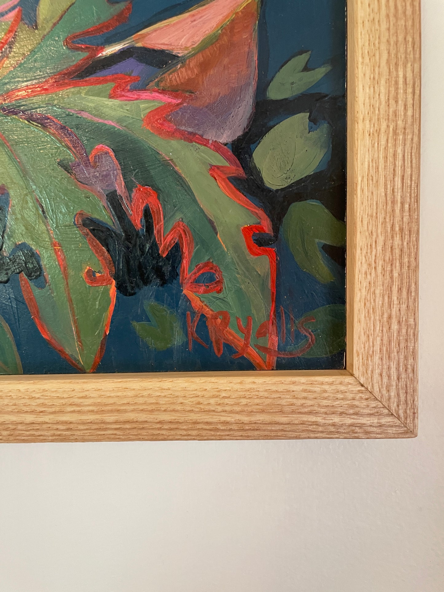 Dandelion Paddle ORIGINAL oil framed