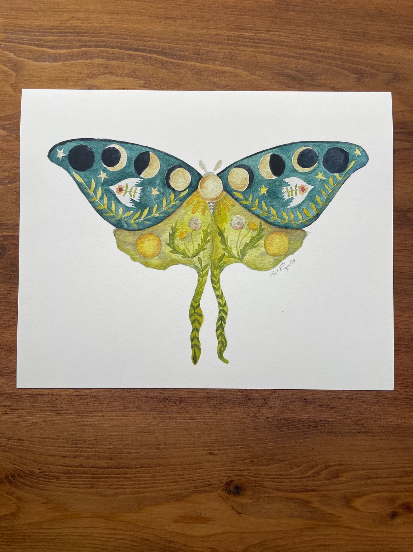Luna Moth Peace Wings PRINT