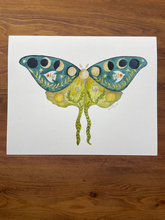 Luna Moth Peace Wings PRINT