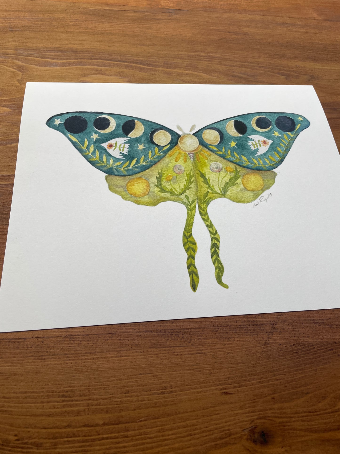 Luna Moth Peace Wings PRINT