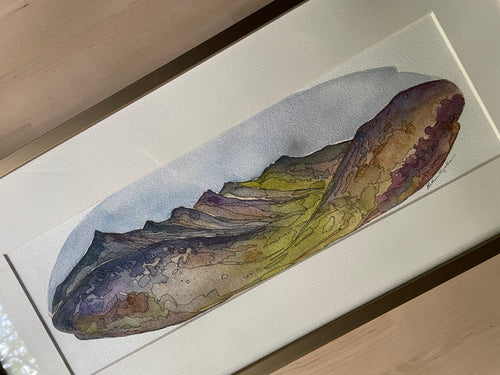 Goatfell Mountain in Scotland, framed ORIGINAL watercolor