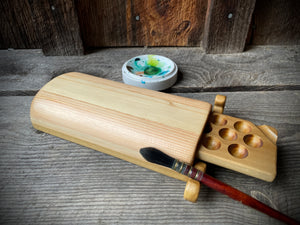 38 Well Watercolor Boxes Palette, Special Edition collectors palette, poplar and pine