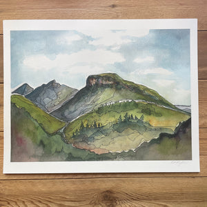 Shortoff Mountain, Linville Gorge ORIGINAL 9x12"