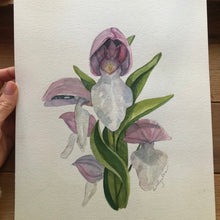 Load image into Gallery viewer, Showy Orchis ORIGINAL 9x12&quot;