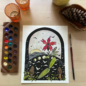Morels and Moonlight PRINT 5x7, 8x10, 11x14”