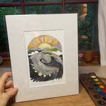 Load image into Gallery viewer, Great Blue Heron PRINT 5x7, 8x10, 11x14”