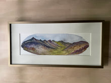 Load image into Gallery viewer, Goatfell Mountain in Scotland, framed ORIGINAL watercolor