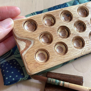 14 Well Watercolor Palette, oak plywood