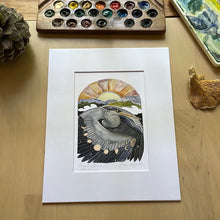 Load image into Gallery viewer, Great Blue Heron PRINT 5x7, 8x10, 11x14”