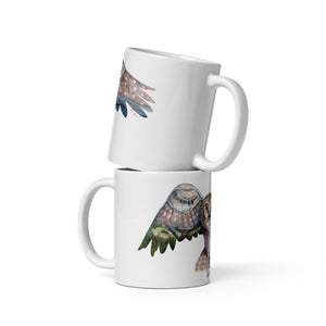 Grandfather Mountain, White glossy mug