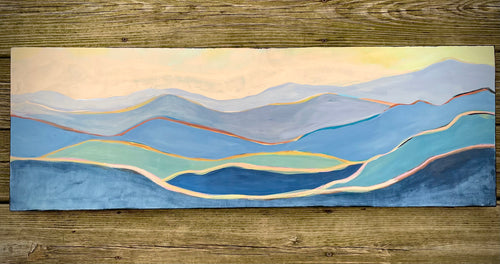 Dusk Over the Blue Ridge Mountains ORIGINAL 12x36