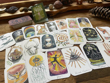 Load image into Gallery viewer, Mini Roots and Wings ORACLE DECK **teal backs for 2023/2024