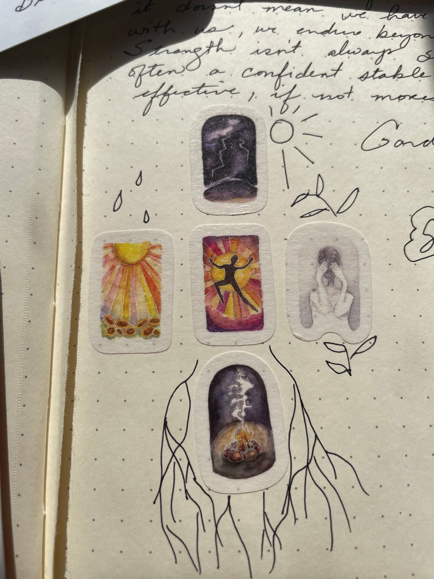 Roots & Wings Washi Sticker sheet for journaling