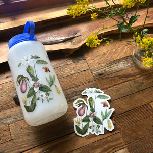 Wildflowers on clear vinyl decal