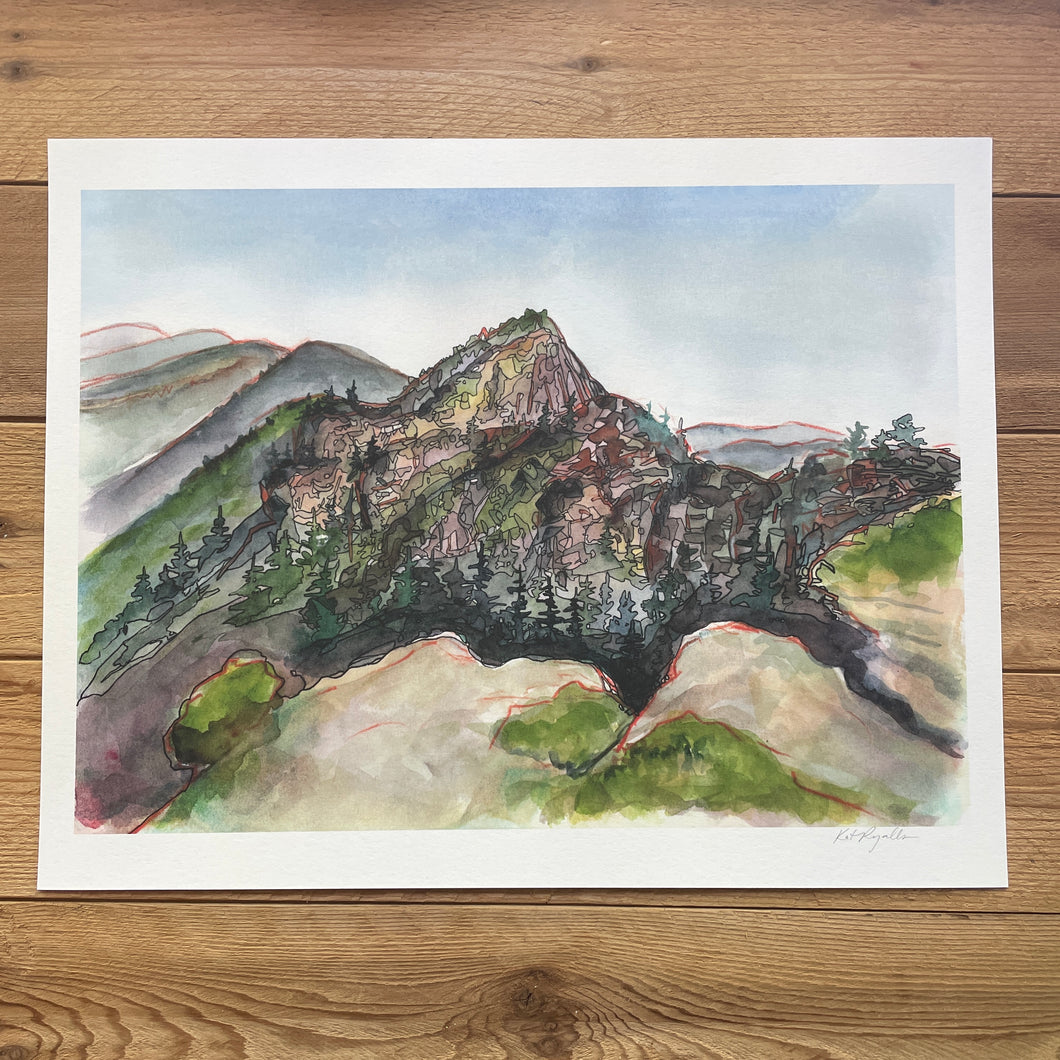 Table Rock from the Chimneys, Linville Gorge PRINT 5x7, 8x10, 11x14”