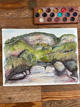 Load image into Gallery viewer, River Waterfall, Bynum Bluff, Linville Gorge ORIGINAL 9x12&quot;