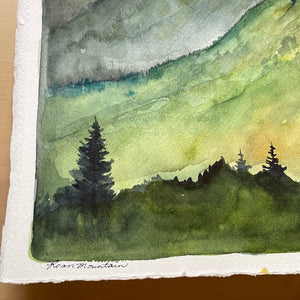 Roan Mountain, ORIGINAL watercolor