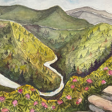 Load image into Gallery viewer, Above the River Bend”Linville Gorge ORIGINAL 22x15”