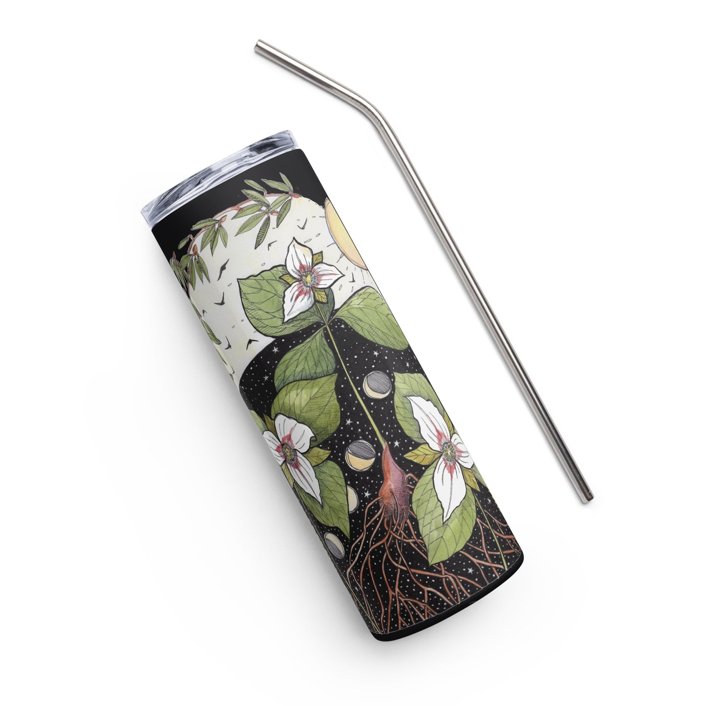 Trillium Night Forest Stainless steel tumbler